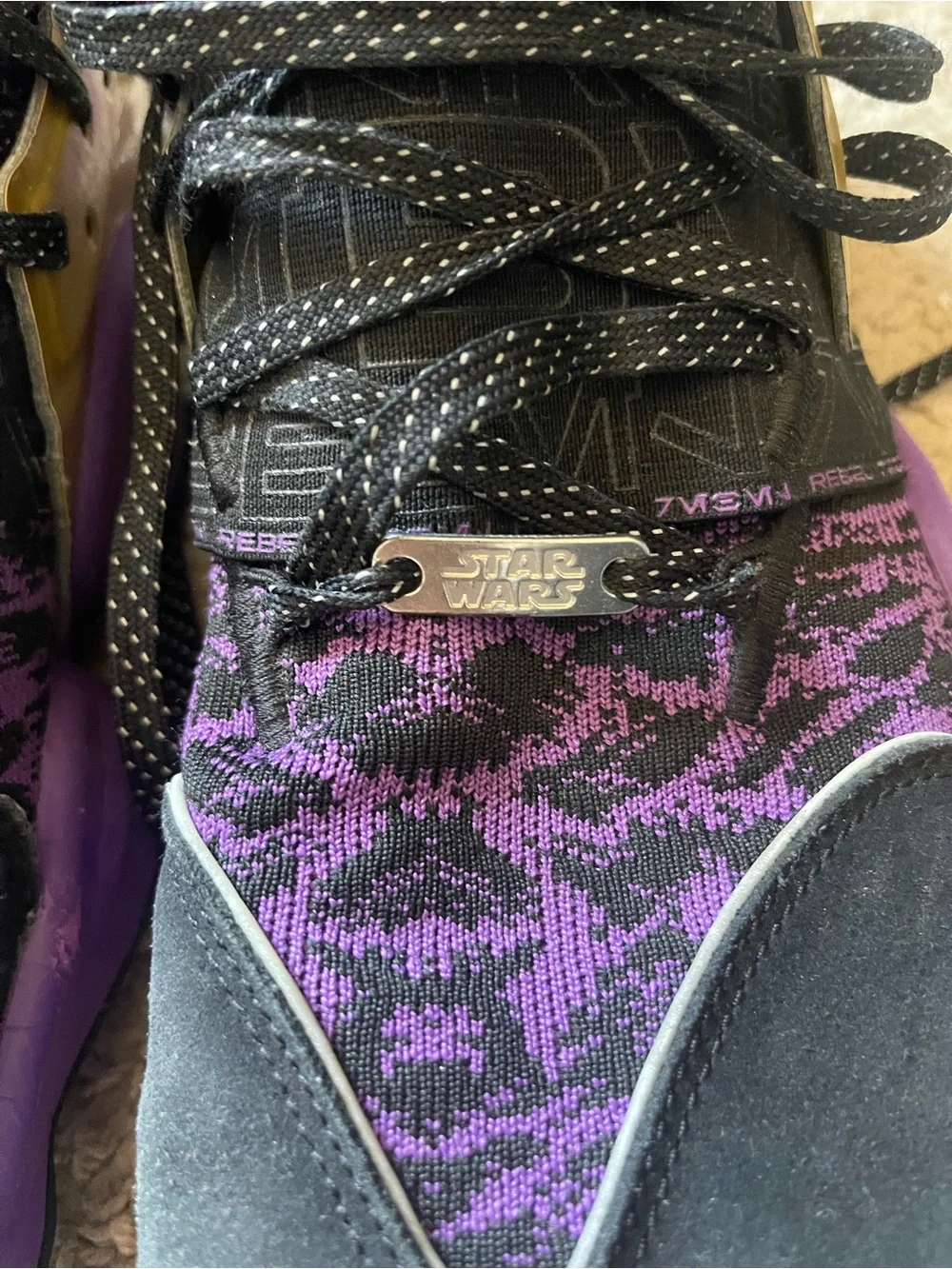 adidas Harden Vol 4 Star Wars Lightsaber Mace Windu Purple Sneakers Men’s 12